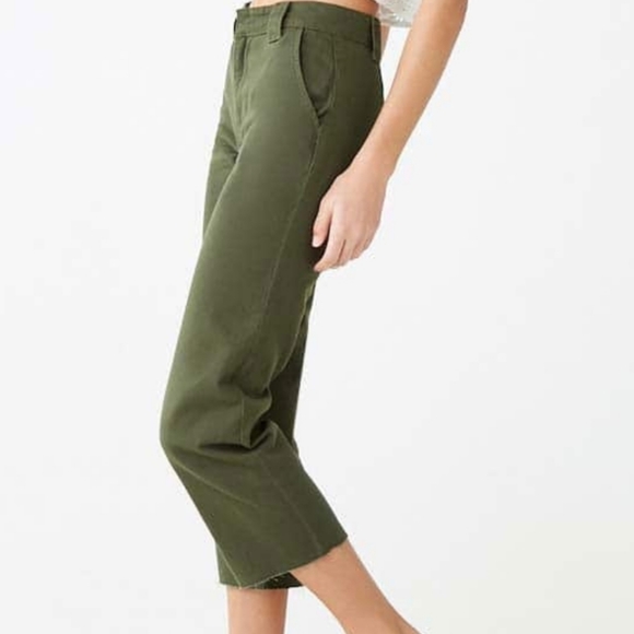 Raw denim trousers size 28 in olive - Picture 4 of 4